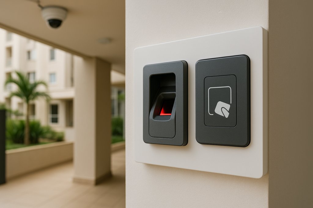 Biometria ou cartão RFID para controle de acesso em condomínio? Entenda quando cada tecnologia falha e qual protege mais moradores, funcionários e visitantes.