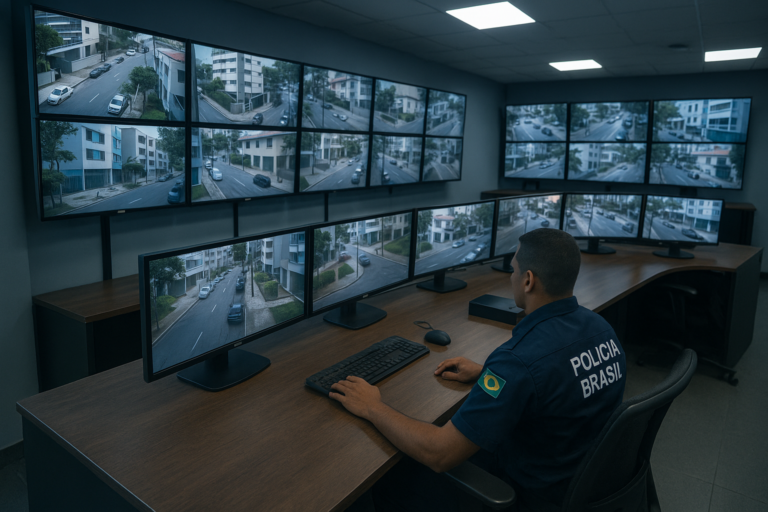 Entenda a diferença entre central de monitoramento própria e terceirizada, como isso afeta o tempo de resposta e o que perguntar antes de contratar. Saiba mais.