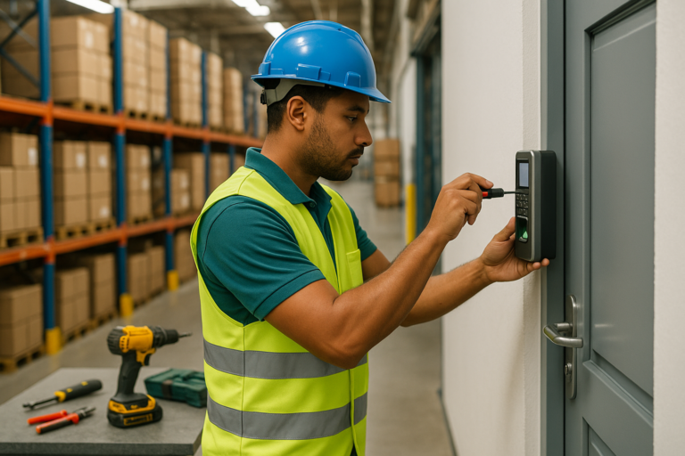 Saiba como configurar controle de acesso para depósito e almoxarifado sem criar gargalos. Permissões por turno, log de entradas e câmeras integradas. Veja como.